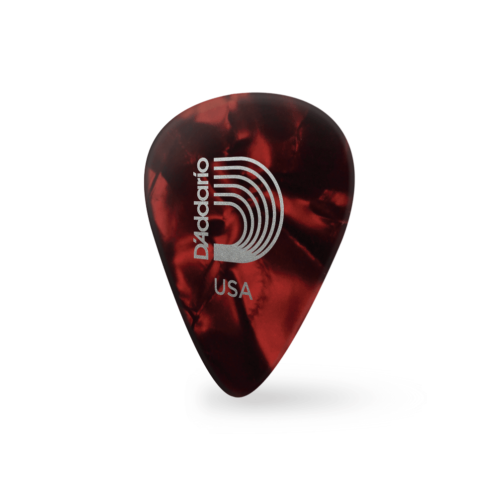 d-addario-classic-celluloid-red-pearl-light-gitarren-plektren-10er-pack image 2
