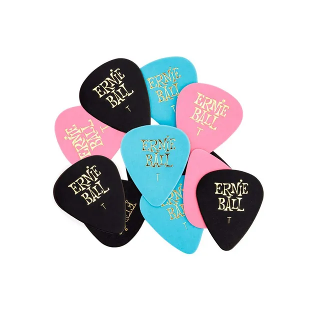 ernie-ball-thin-cellulose-plektren-farblich-sortiert-12er-beutel image 1