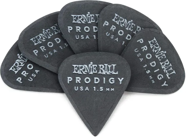 ernie-ball-prodigy-plektren-1-5-mm-sharp-6er-pack-schwarz image 1