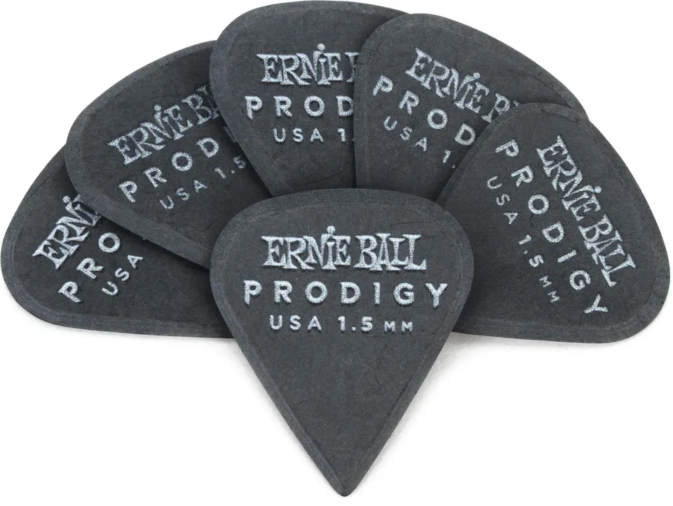 ernie-ball-prodigy-plektren-1-5-mm-sharp-6er-pack-schwarz image 1
