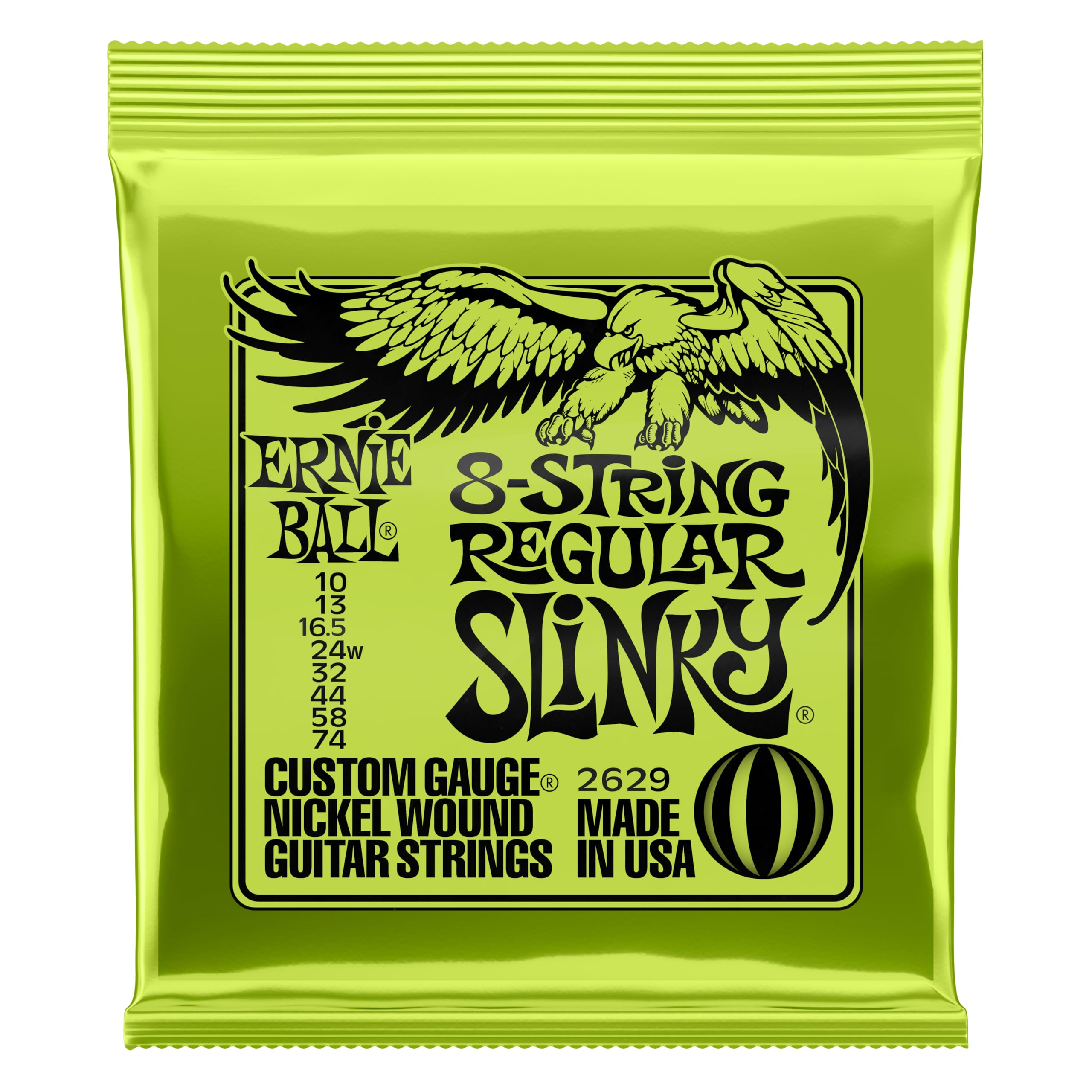 ernie-ball-regular-slinky-e-gitarrensaiten-f-r-8-saiter-10-74-nickelwound image 1