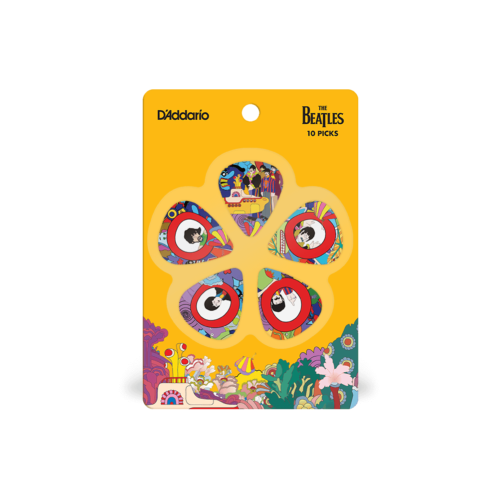 d-addario-yellow-submarine-50th-anniversary-plektren-set-10x-celluloid image 1