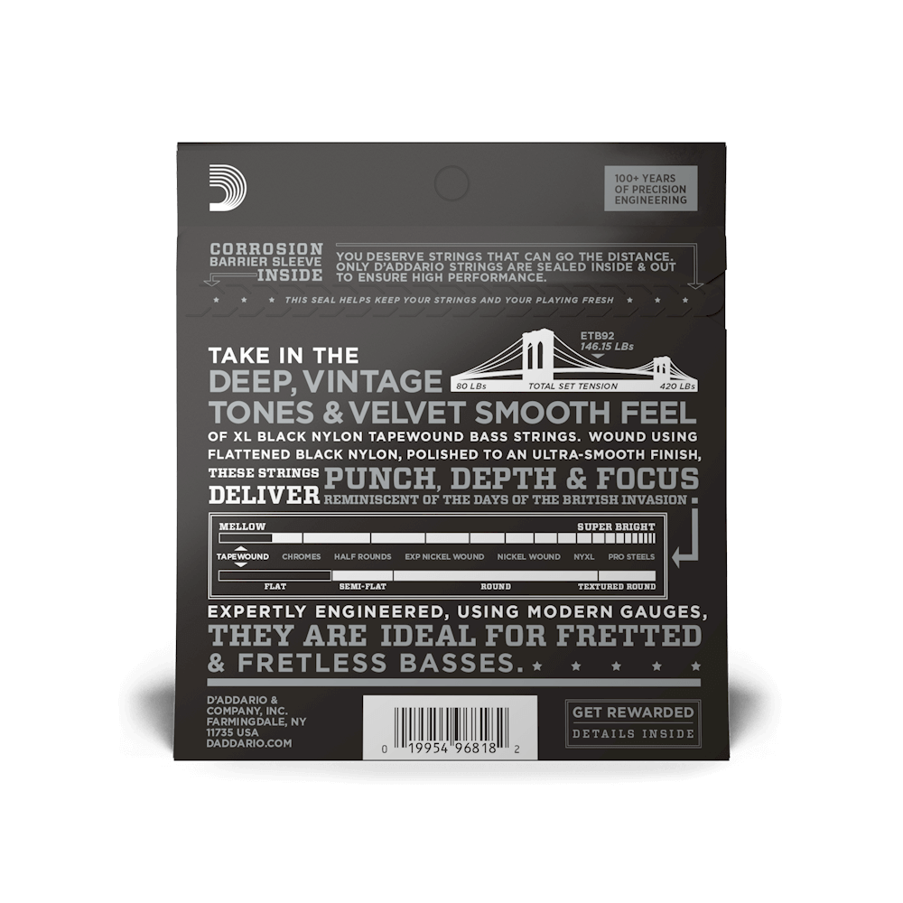 d-addario-xl-nylon-tapewound-e-bass-saiten-50-105-medium-long-scale image 3
