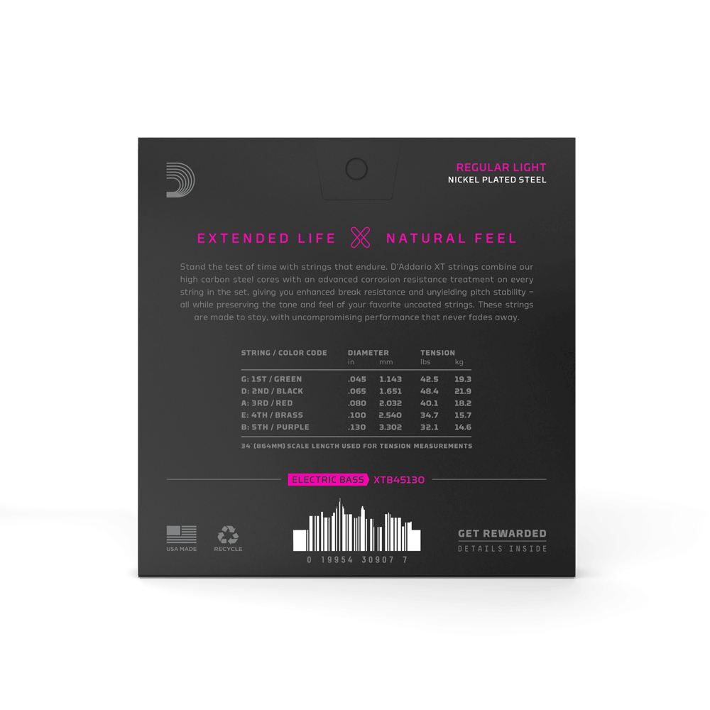 d-addario-xt-nickel-45-130-regular-light-5-saiter-long-scale-bass-saiten-beschic image 3