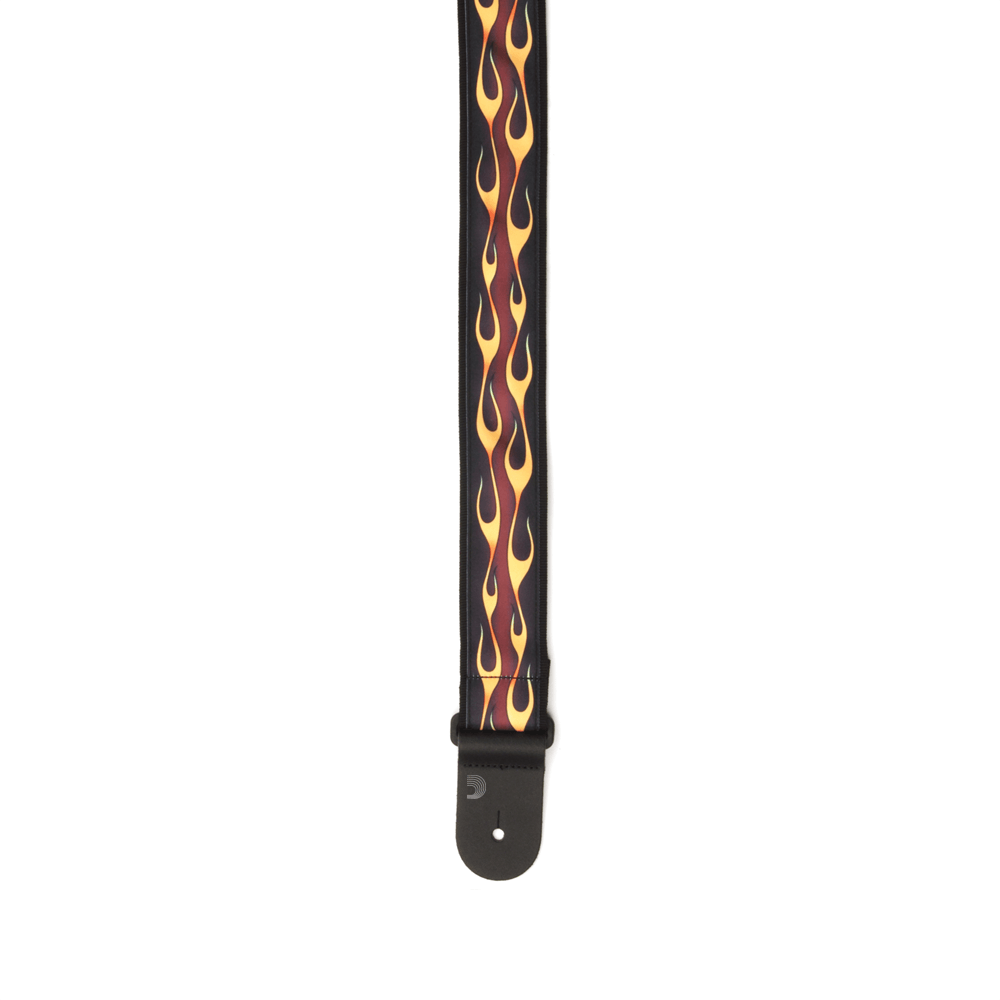 d-addario-woven-hot-rod-flames-gitarrengurt image 3
