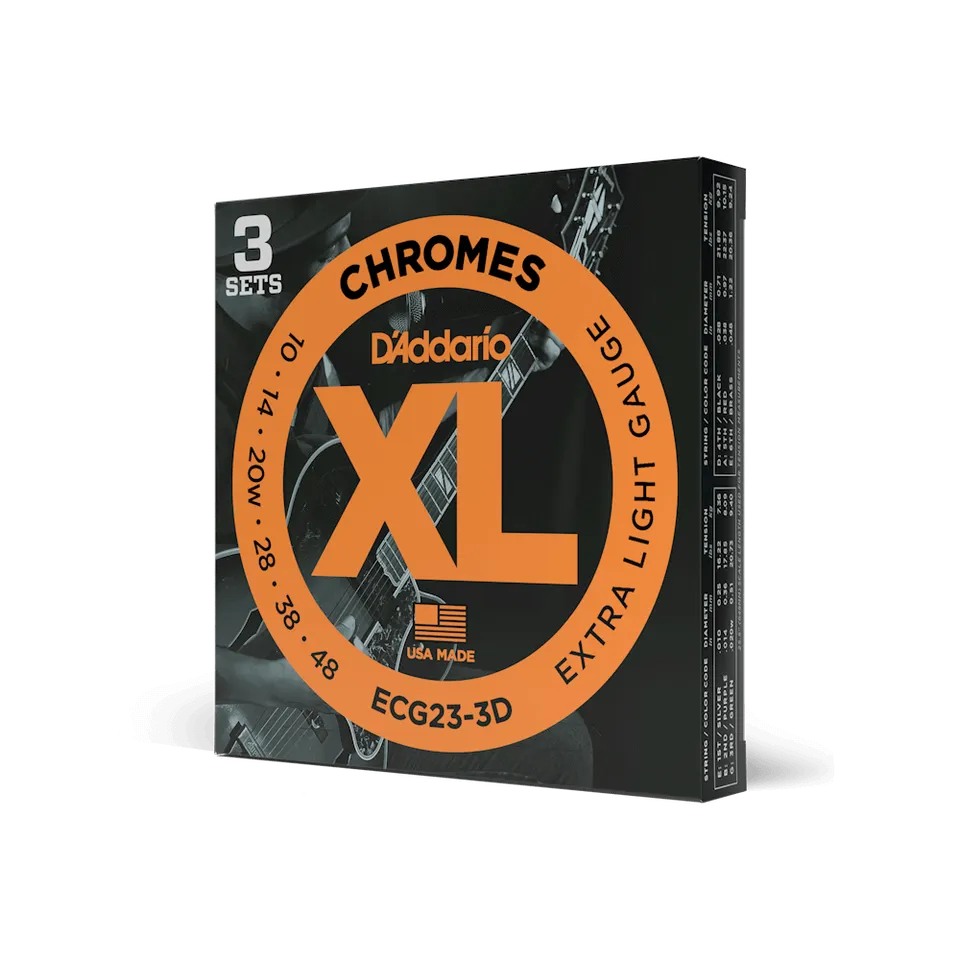 d-addario-xl-chromes-e-gitarrensaiten-10-48-extra-light-flatwound image 1