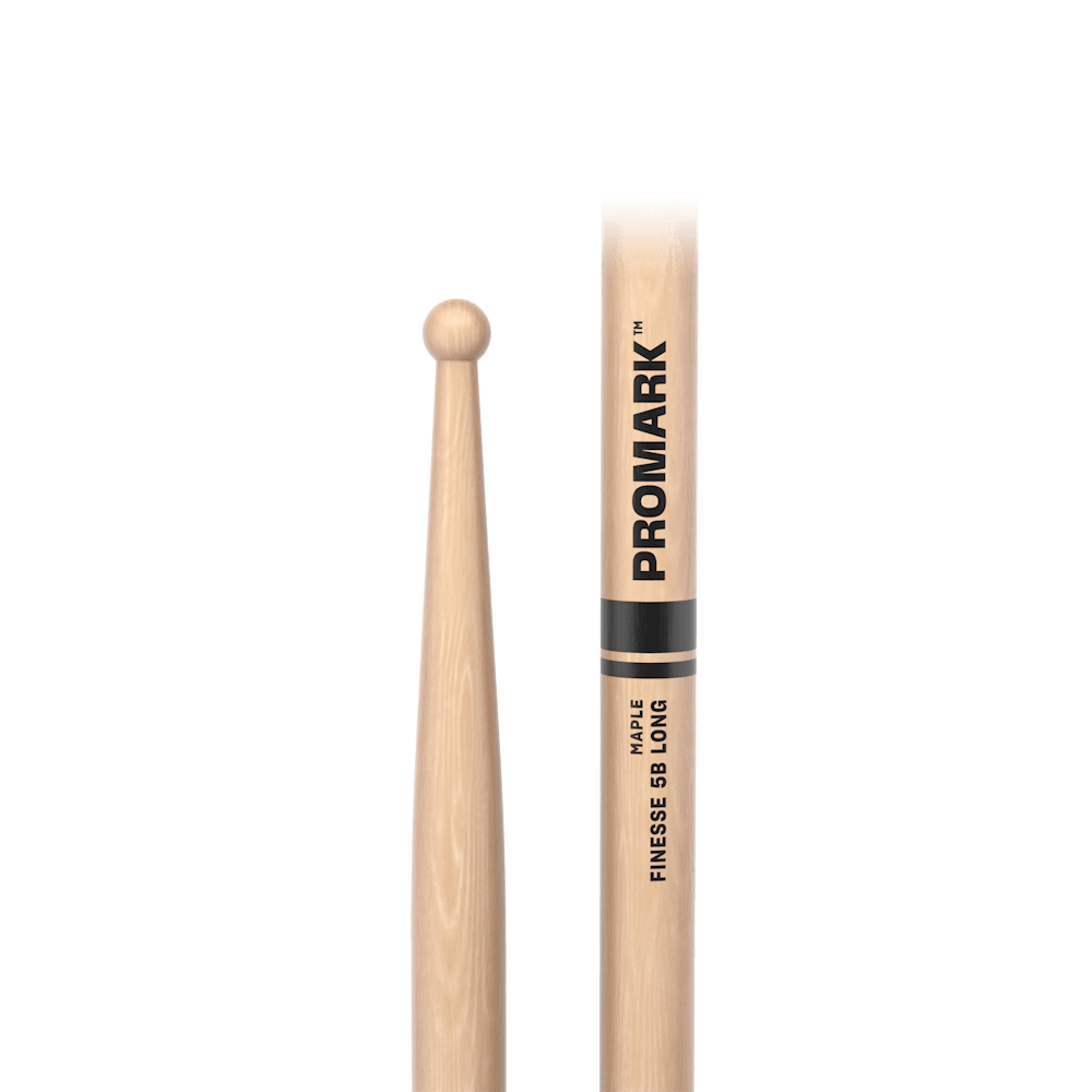 d-addario-promark-finesse-5b-long-maple-drumsticks-holz-tip image 2