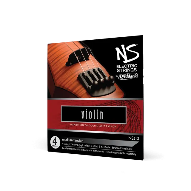 d-addario-ns-electric-violin-saitensatz-4-4-medium-tension image 1