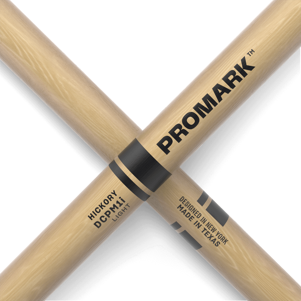 d-addario-promark-system-blue-dcpm1i-light-marching-drumsticks-hickory-wood-tip image 4