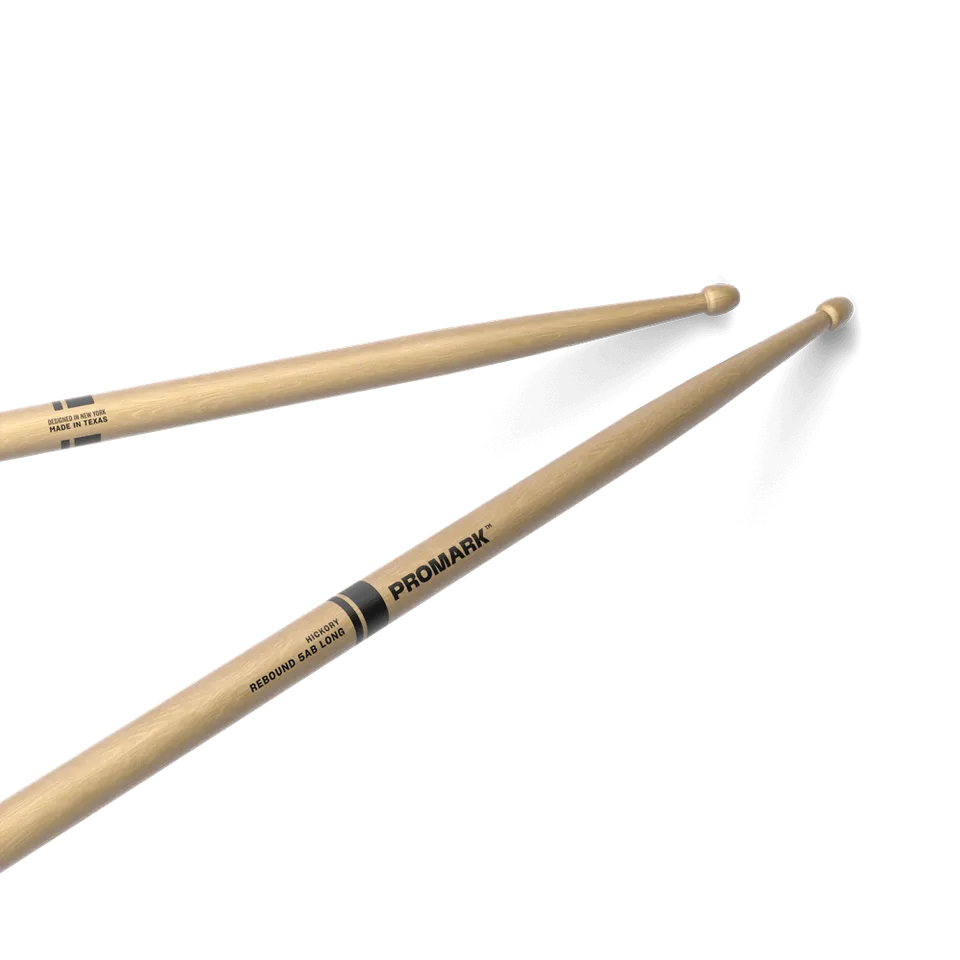 d-addario-rebound-5ab-long-hickory-drumsticks-mit-acorn-wood-tip image 1