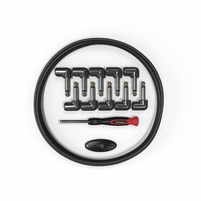 d-addario-diy-solderless-pedalboard-kabel-kit-3-m-10-winkelstecker image 1