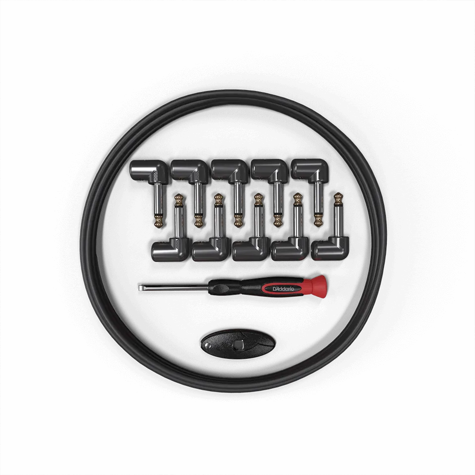d-addario-diy-solderless-pedalboard-kabel-kit-3-m-10-winkelstecker image 1
