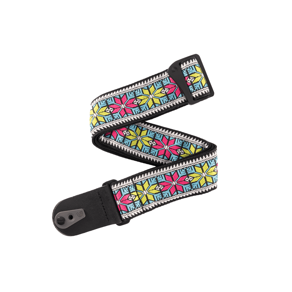 d-addario-pad-lock-web-gitarrengurt-parallel-flowers image 2