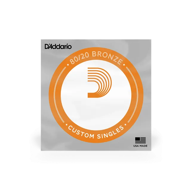 d-addario-80-20-bronze-wound-einzelsaite-westerngitarre image 1