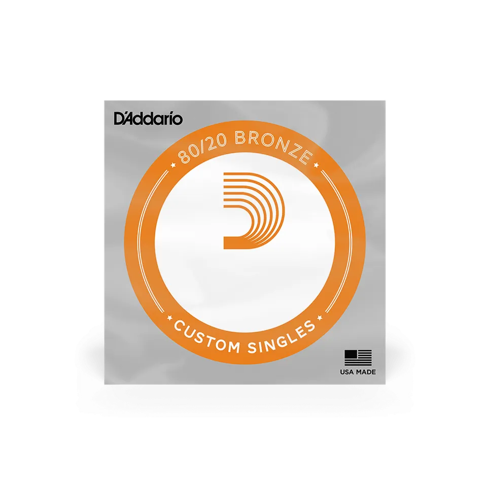 d-addario-80-20-bronze-wound-einzelsaite-westerngitarre image 1