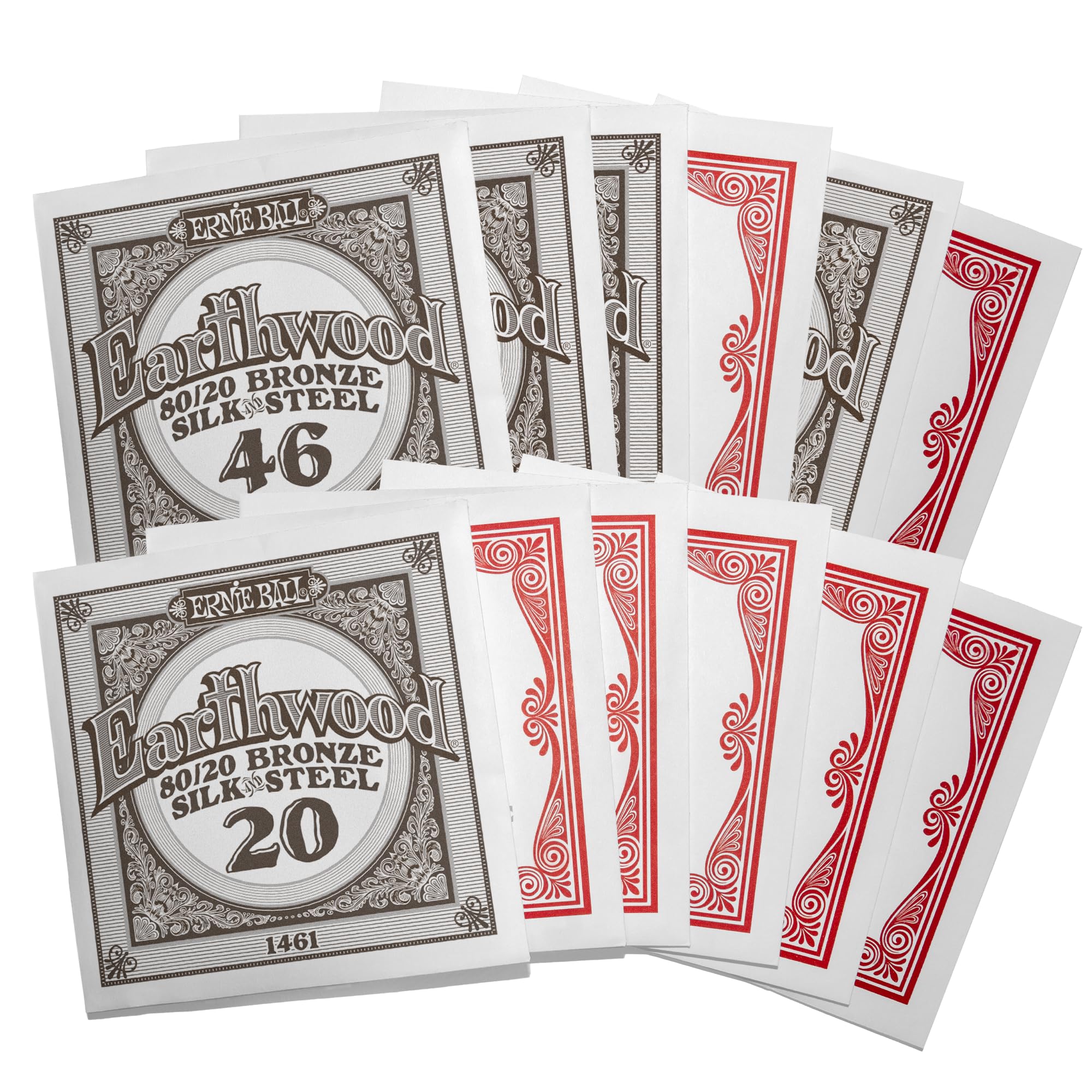 ernie-ball-earthwood-silk-steel-soft-akustik-gitarrensaiten-12-saiter-80-20-bron image 3