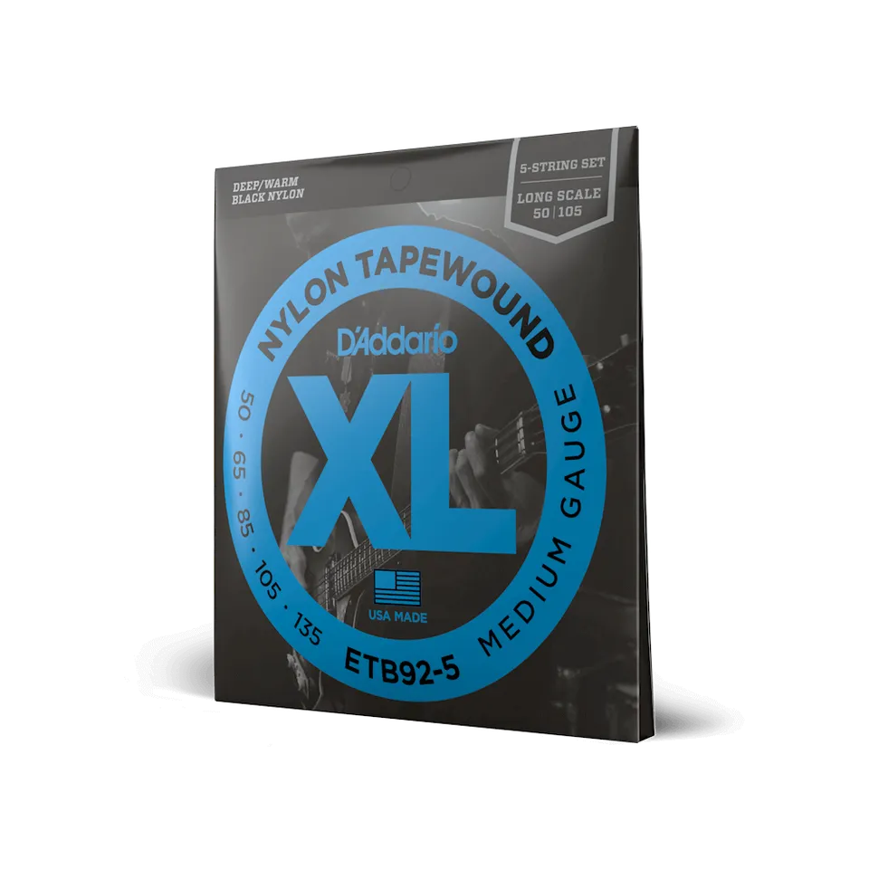 d-addario-xl-nylon-tapewound-bass-saiten-5-saiter-50-135-long-scale image 1