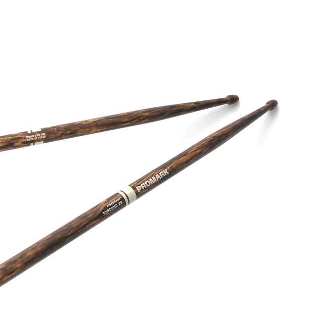 promark-rebound-2b-firegrain-hickory-drumsticks-acorn-wood-tip image 1