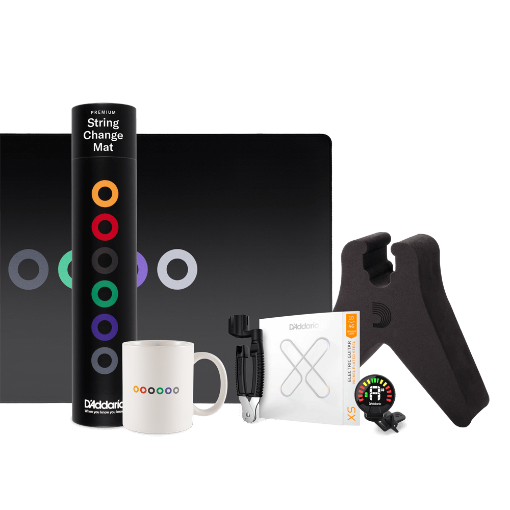 d-addario-xs-electric-10-46-saiten-wechsel-bundle-mit-matte-halsauflage-stimmger image 1