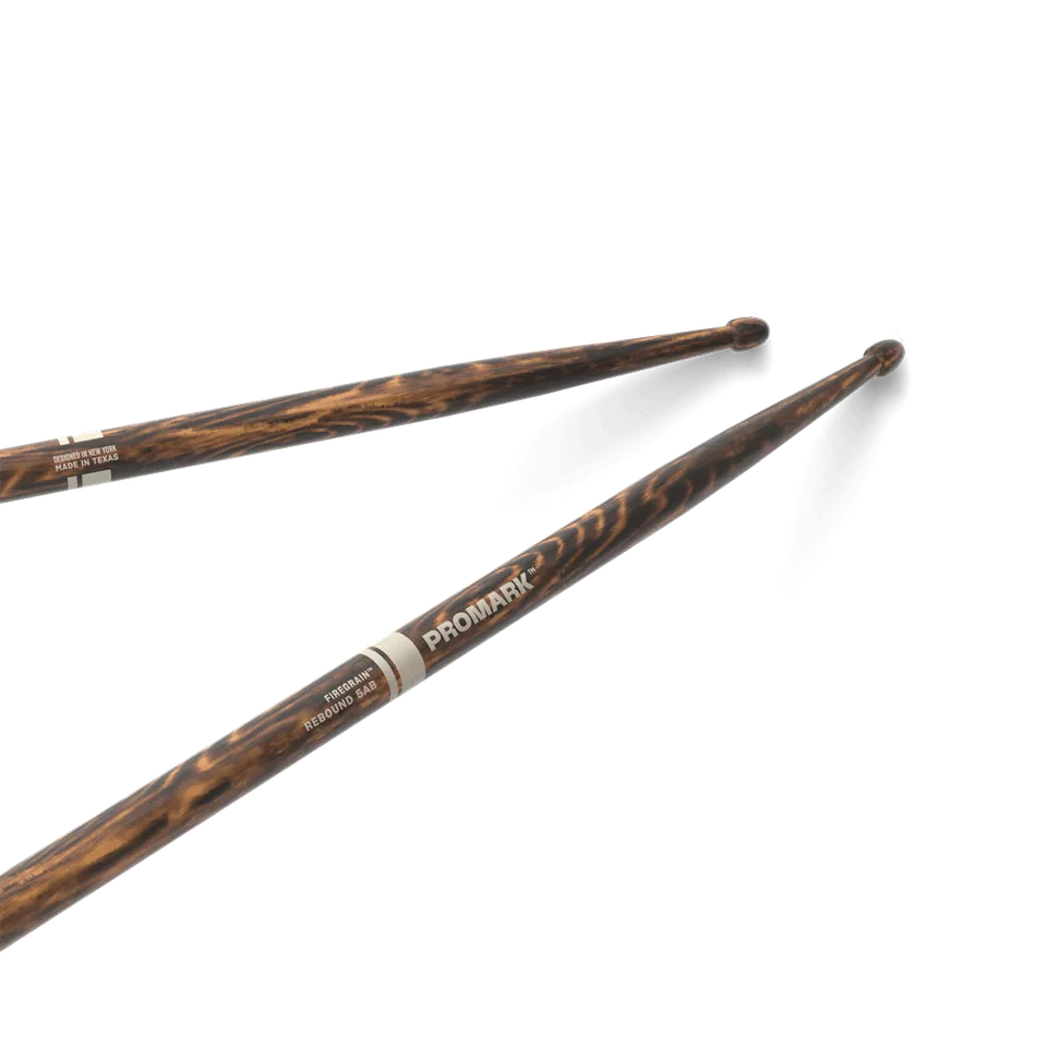 d-addario-promark-rebound-5ab-firegrain-hickory-drumsticks-mit-acorn-wood-tip image 1