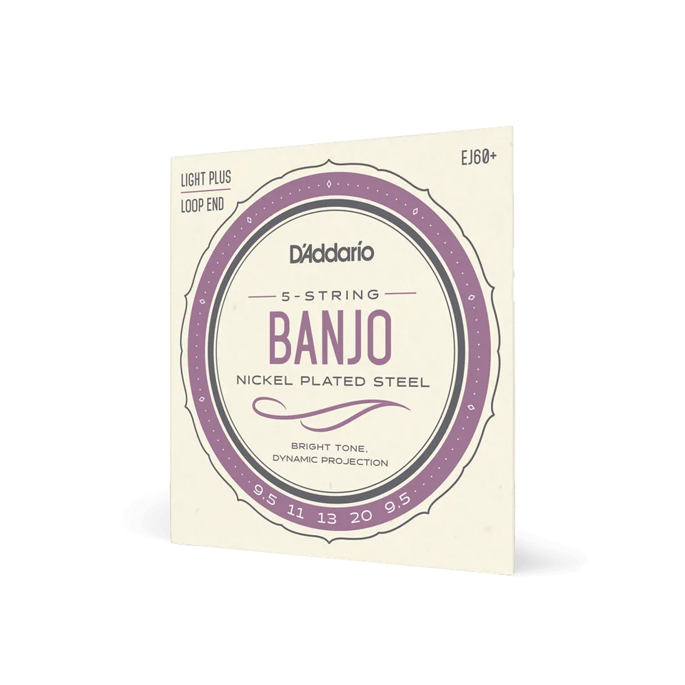 d-addario-ej60-5-string-banjo-saiten-light-plus-nickel-9-5-20 image 1