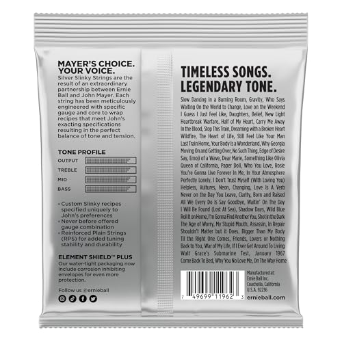 ernie-ball-john-mayer-silver-slinky-e-gitarrensaiten-10-5-47-nickel-wound image 6