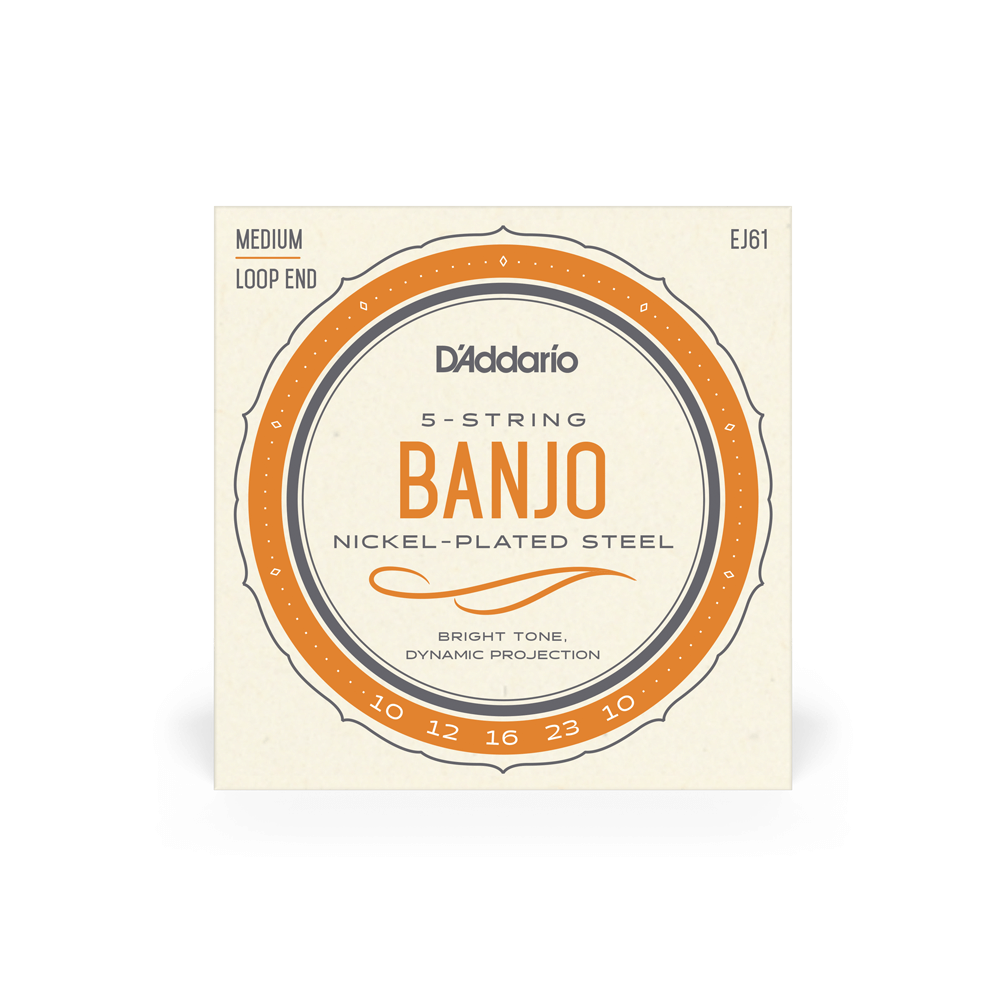d-addario-ej61-5-string-banjo-saitensatz-10-23-nickel-medium image 2