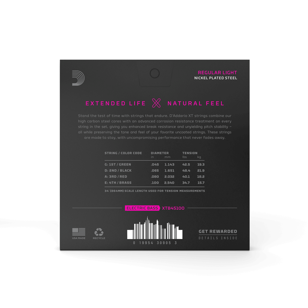 d-addario-xt-nickel-coated-bass-saiten-45-100-regular-light-long-scale image 3