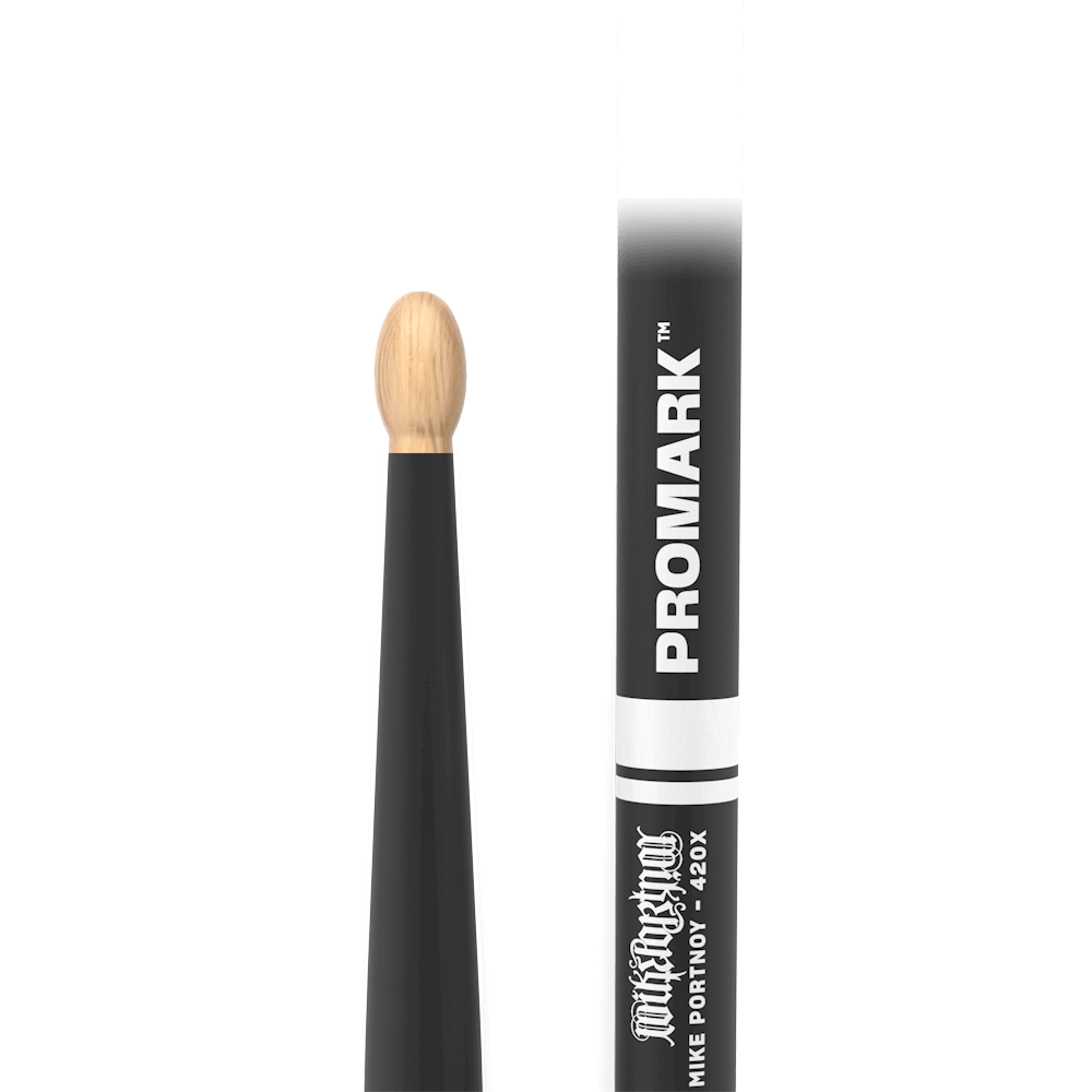 promark-by-d-addario-mike-portnoy-420x-activegrip-drumsticks-hickory-wood-tip image 2