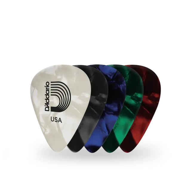 d-addario-classic-pearl-celluloid-plektren-10er-sortiment image 1