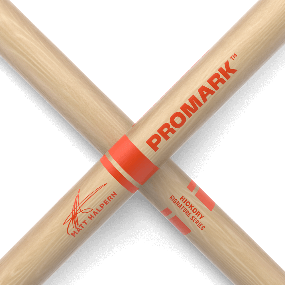 promark-matt-halpern-hickory-drumsticks-wood-tip image 5