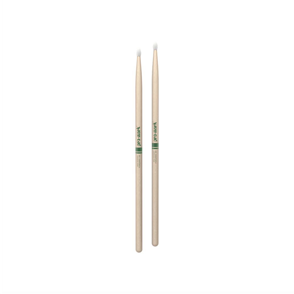 promark-classic-forward-5a-raw-hickory-drumsticks-nylon-tip image 3