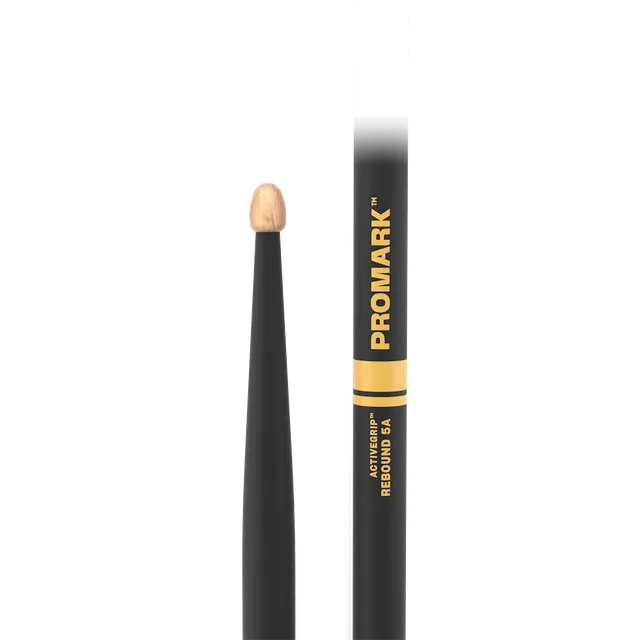 d-addario-promark-rebound-5a-activegrip-hickory-drumsticks-wood-tip image 1