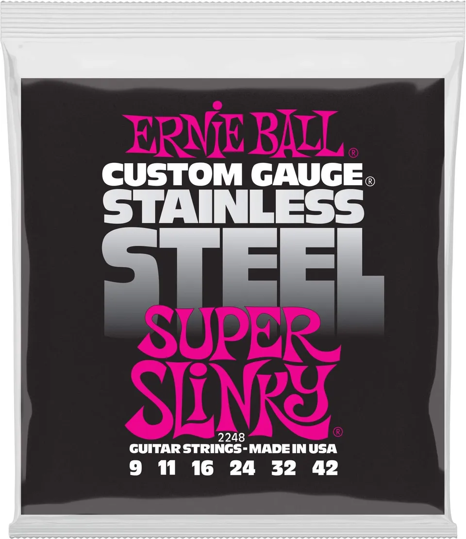 ernie-ball-super-slinky-e-gitarrensaiten-9-42-edelstahl image 1