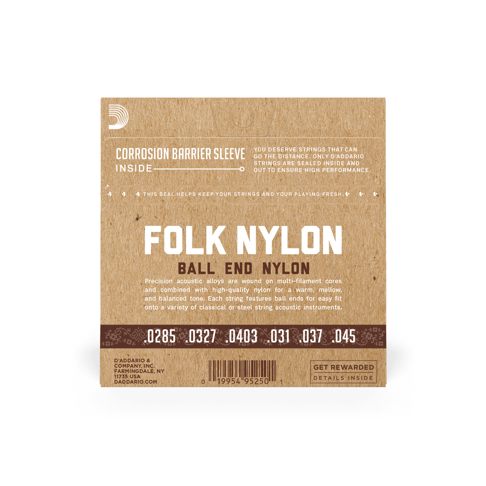 d-addario-folk-nylon-klassik-gitarrensaiten-normal-tension-mit-ball-end image 5
