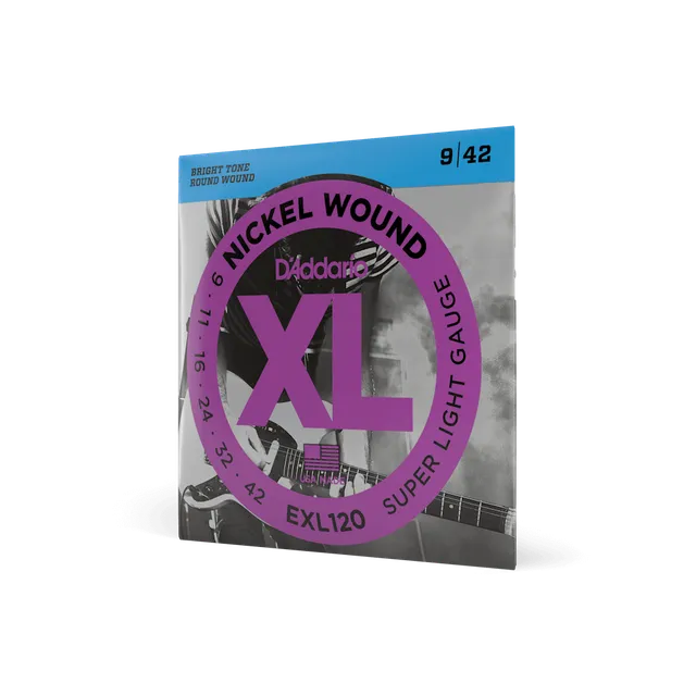 d-addario-xl-nickel-exl120-e-gitarrensaiten-09-42-super-light image 1