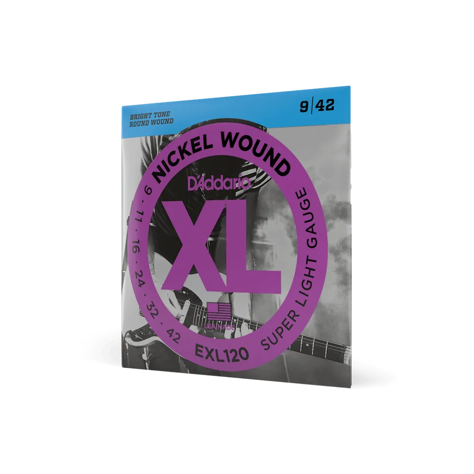 d-addario-xl-nickel-exl120-e-gitarrensaiten-09-42-super-light image 1