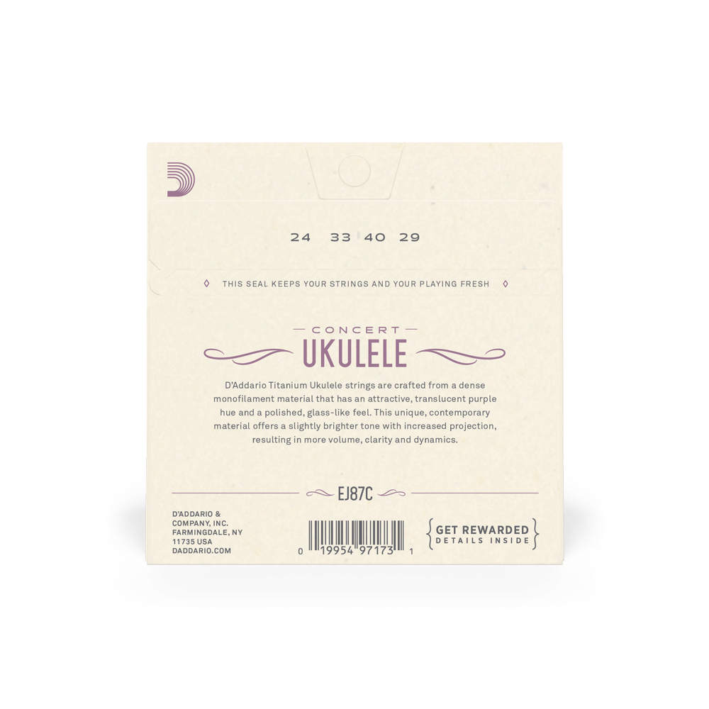 d-addario-ej87c-pro-art-composite-concert-ukulele-saiten-titanium-konzert-ukulel image 3