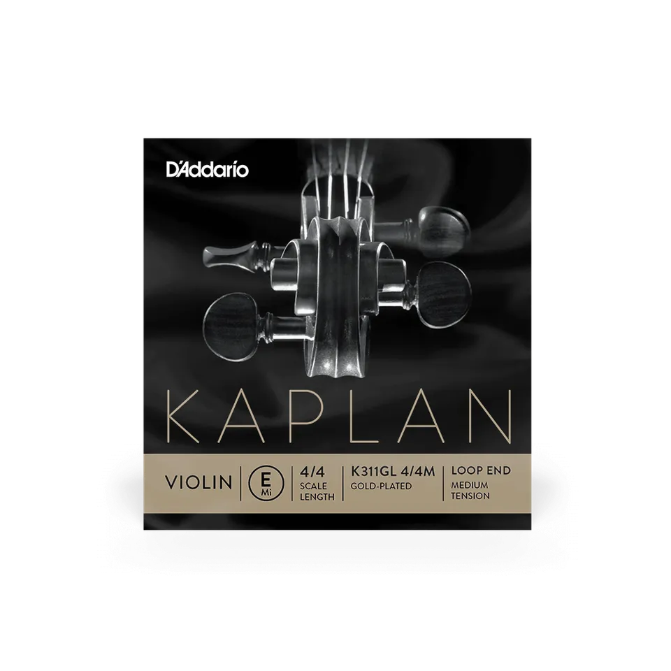 d-addario-kaplan-gold-plated-violin-e-saite-4-4-mittel image 1