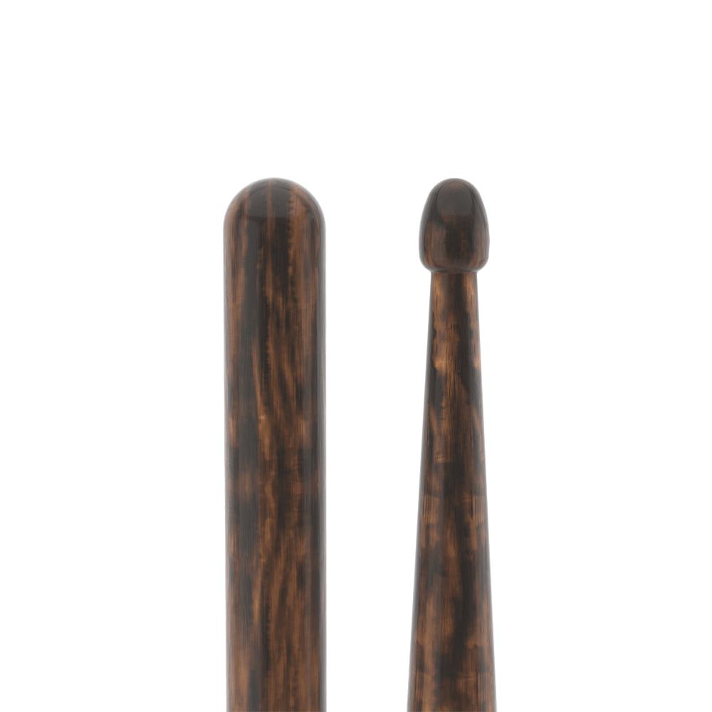 promark-rebound-2b-firegrain-hickory-drumsticks-acorn-wood-tip image 4