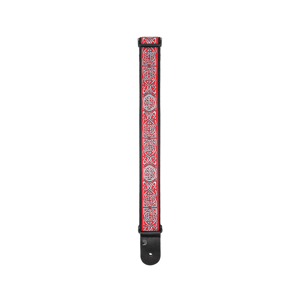 d-addario-woven-gitarrengurt-celtic-rot image 3