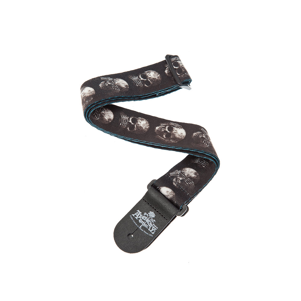 d-addario-alchemy-gitarrengurt-muted-skulls-auto-lock image 1