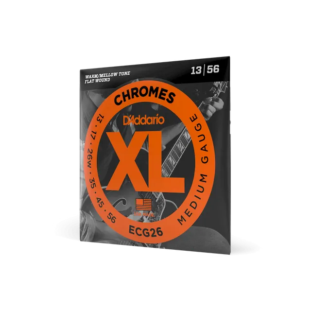 d-addario-xl-chromes-13-56-medium-flatwound-e-gitarre-saiten image 1
