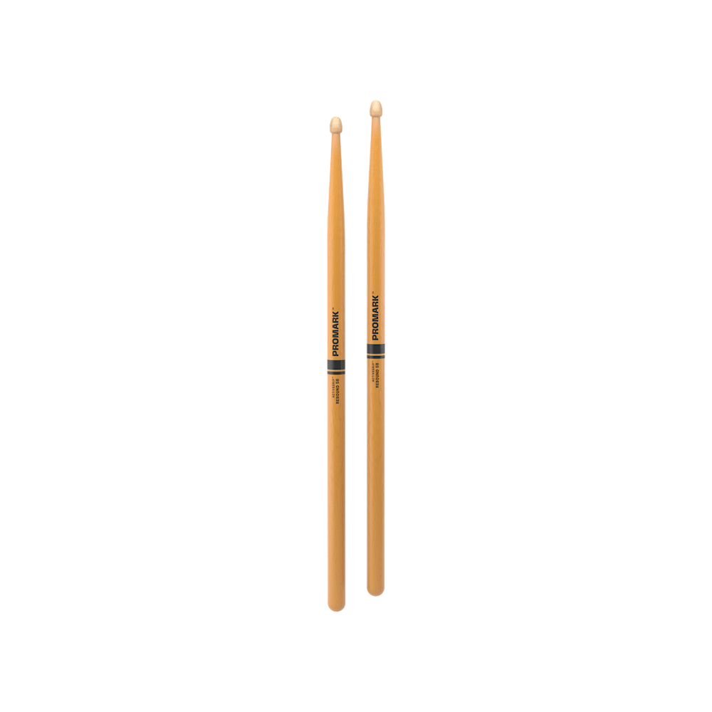 promark-rebound-5b-activegrip-clear-hickory-drumsticks-acorn-wood-tip image 3