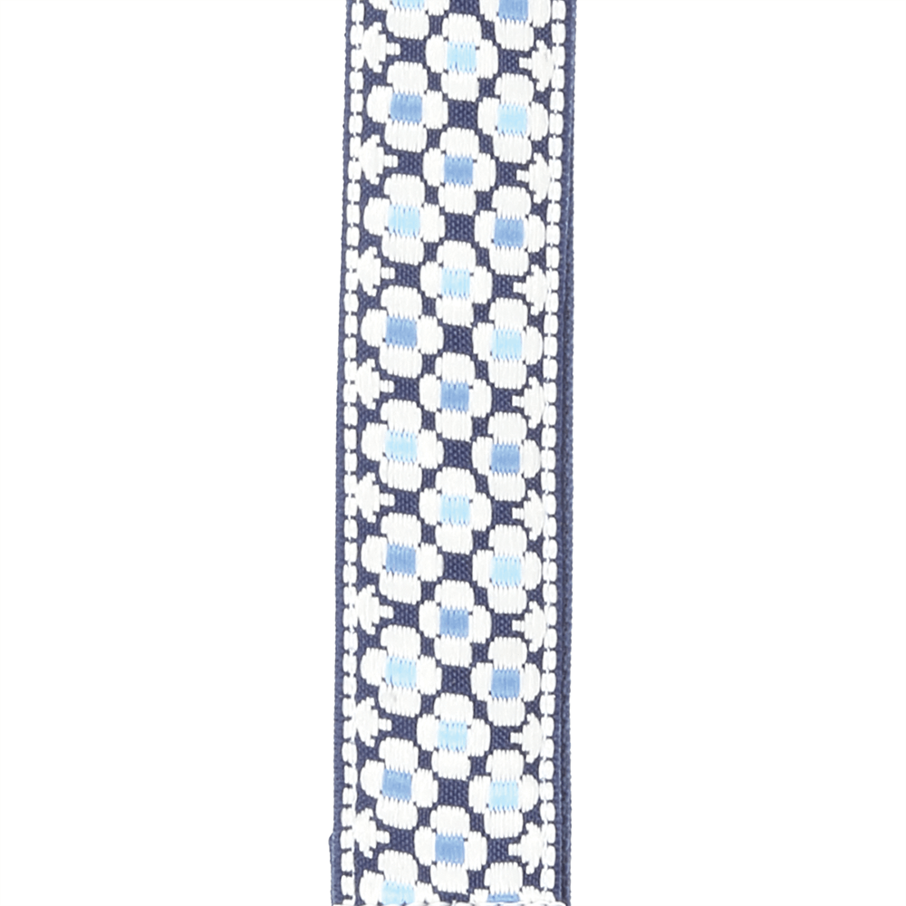 d-addario-woven-ukulele-strap-blue-flowers-gewebter-ukulelen-gurt image 2