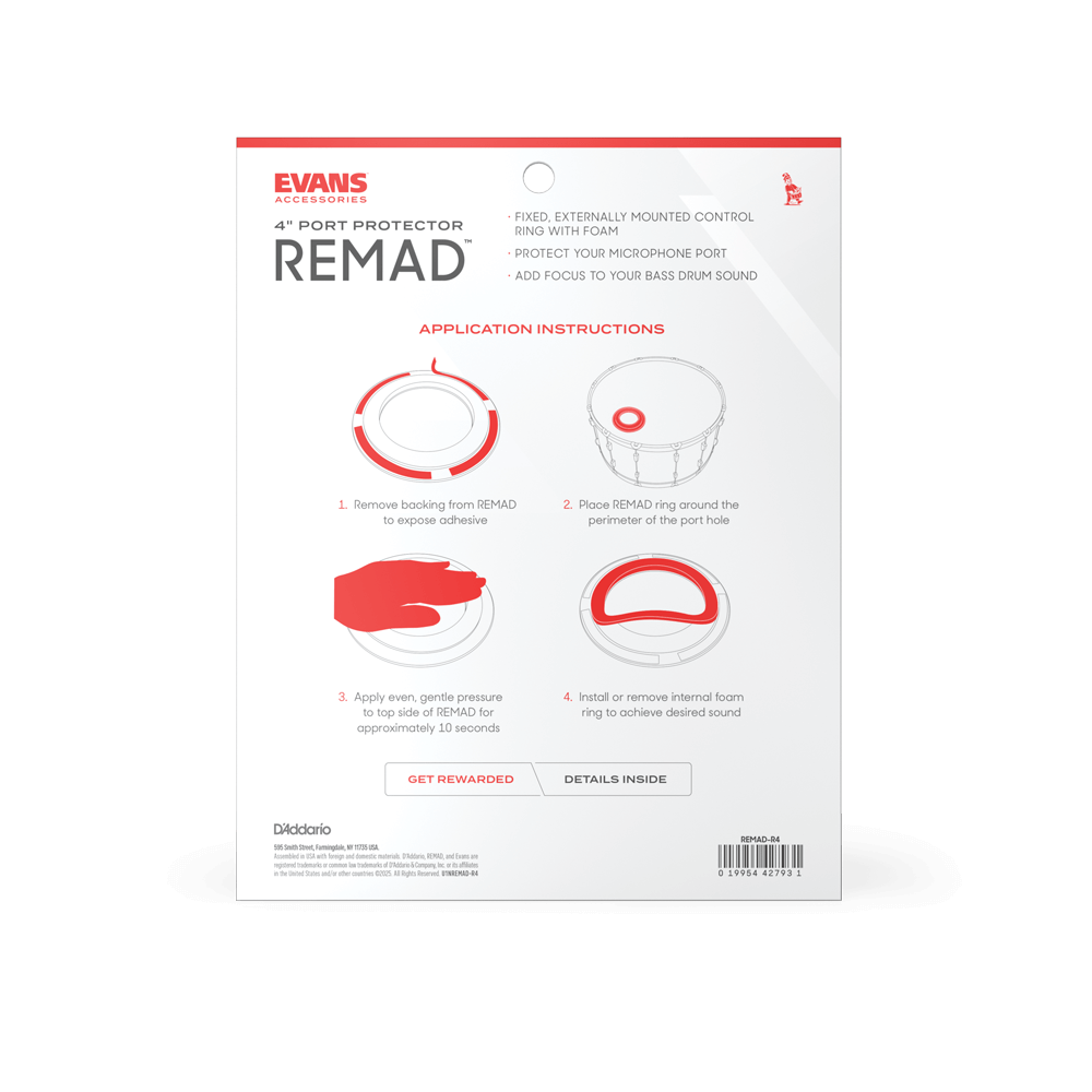 d-addario-evans-remad-port-protector-bassdrum-d-mpfungsring image 3