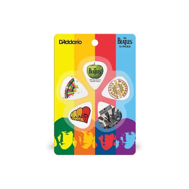 d-addario-classic-albums-gitarren-plektren-10er-pack-beatles-thin image 1