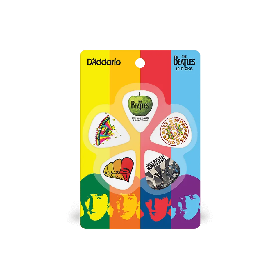 d-addario-classic-albums-gitarren-plektren-10er-pack-beatles-thin image 1