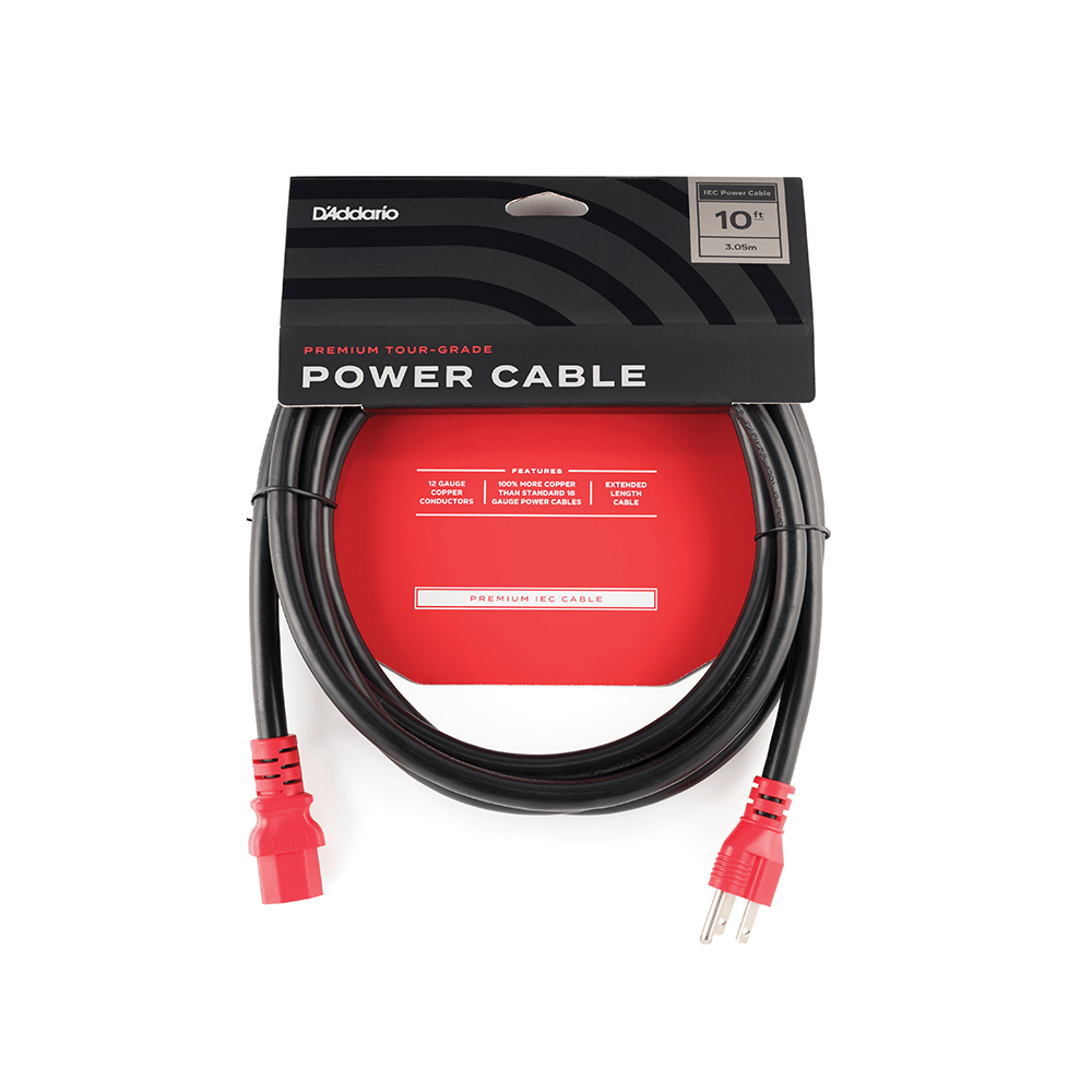 d-addario-american-stage-iec-stromkabel-3-m-10-ft-12awg image 2