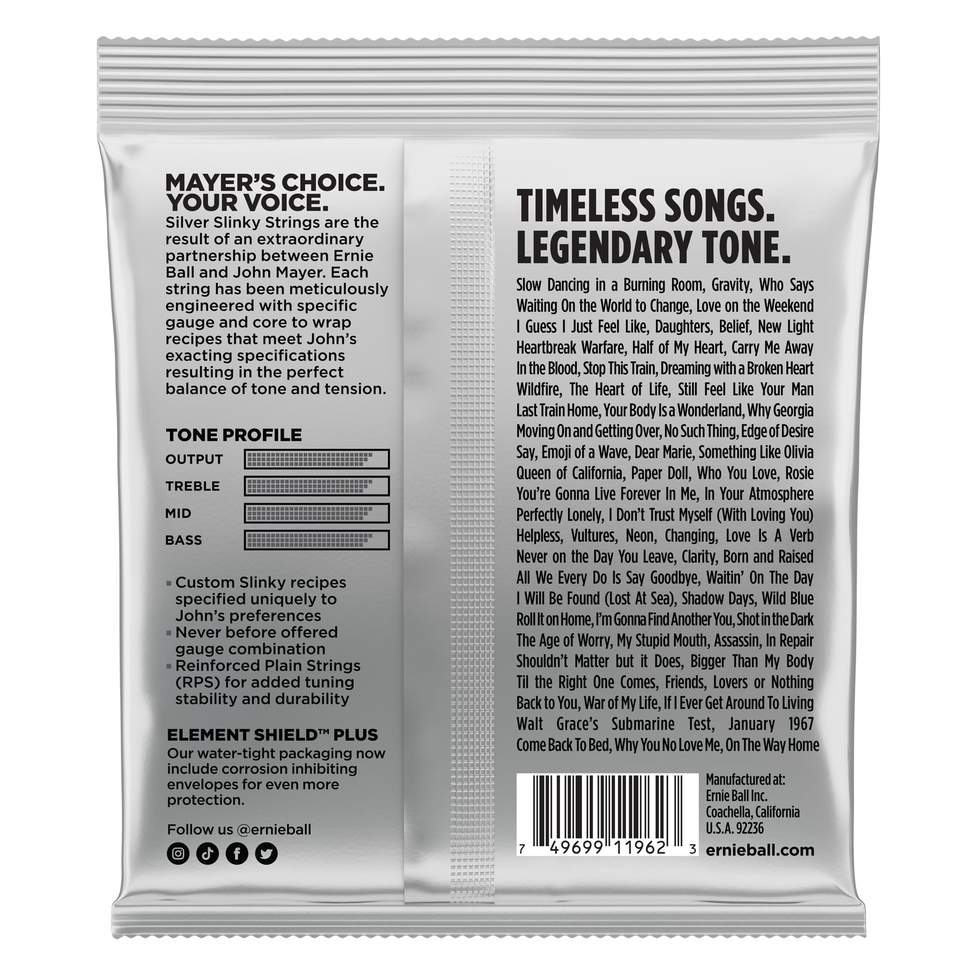 ernie-ball-john-mayer-silver-slinky-e-gitarrensaiten-10-5-47-nickel-wound image 2